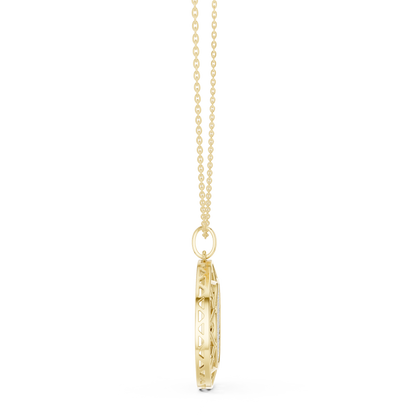 Precision-crafted lattice halo surrounds a pavé diamond center, reflecting infinite prestige, refined brilliance, and contemporary power design.