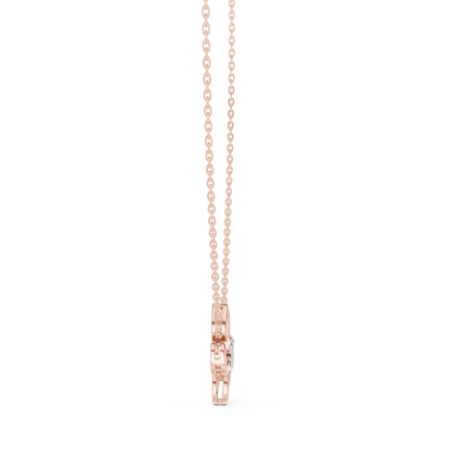 Nature Butterfly Necklace | Diamond Gold Pendant | Minimal Luxury Jewelry Everyday Wear