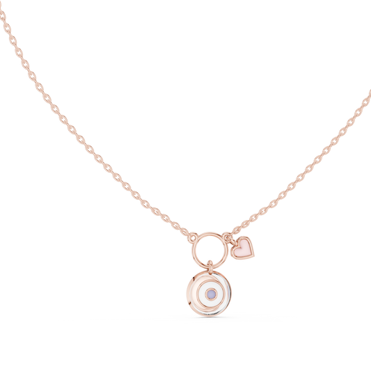 Ethereal Love Talisman Heart Pendant Necklace Modern Spiritual Protection Jewelry