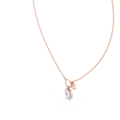 Ethereal Love Talisman Heart Pendant Necklace Modern Spiritual Protection Jewelry