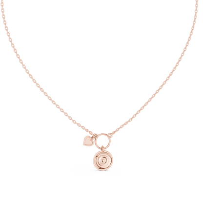 Ethereal Love Talisman Heart Pendant Necklace Modern Spiritual Protection Jewelry