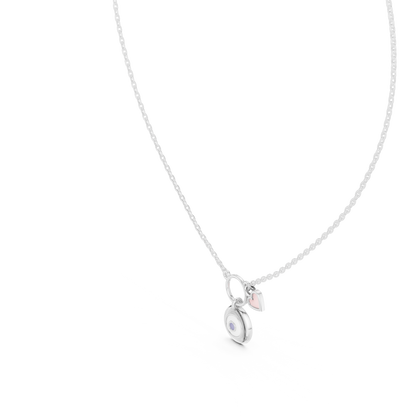 Ethereal Love Talisman Heart Pendant Necklace Modern Spiritual Protection Jewelry