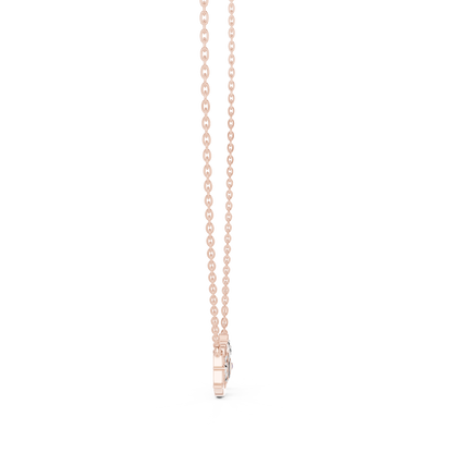 Diamond LOVE Pendant | Minimal Gold Necklace | Timeless Valentine Gift For Women