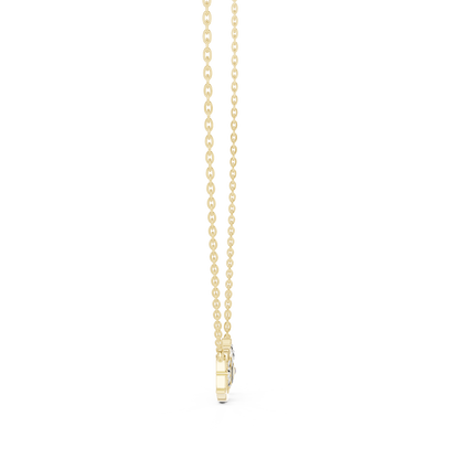 Diamond LOVE Pendant | Minimal Gold Necklace | Timeless Valentine Gift For Women