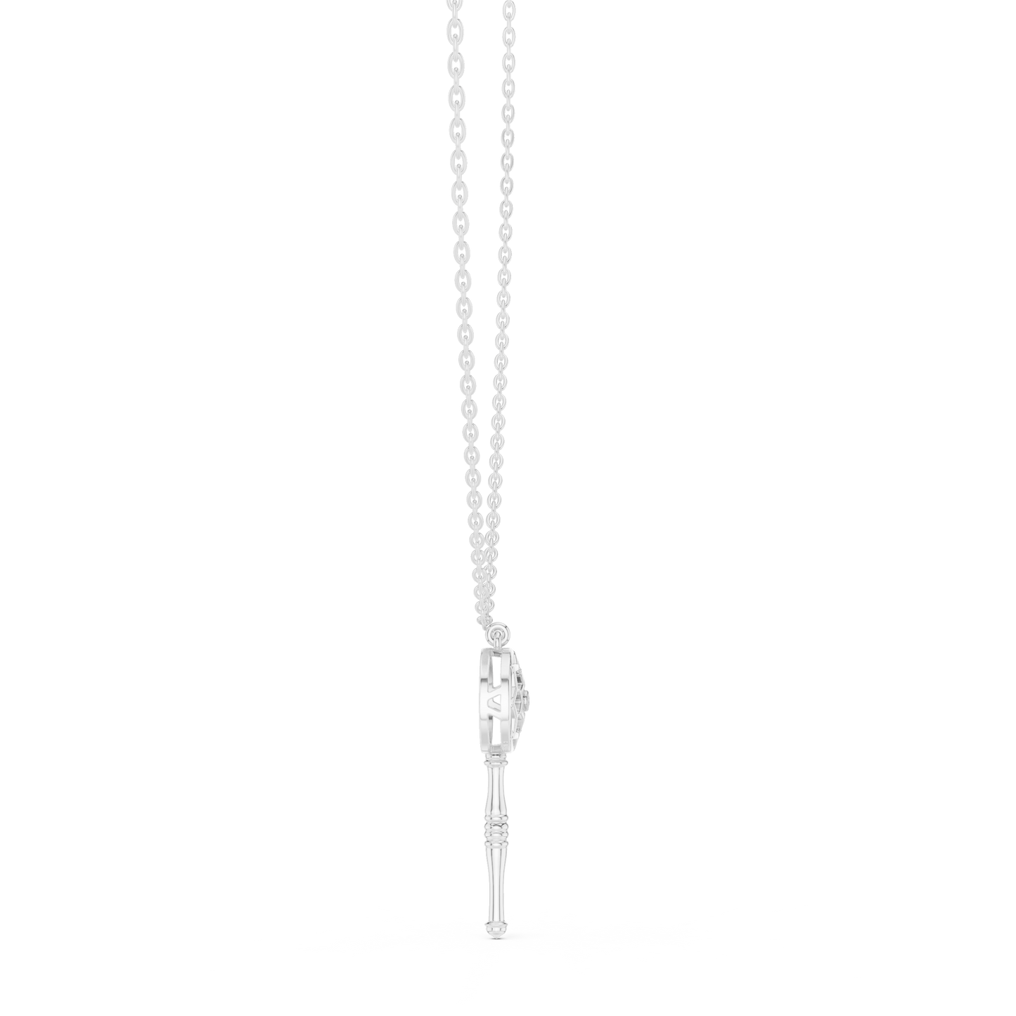 Luxury Diamond Key Pendant Necklace Initial C Gold Symbol Dreamcatcher Gift