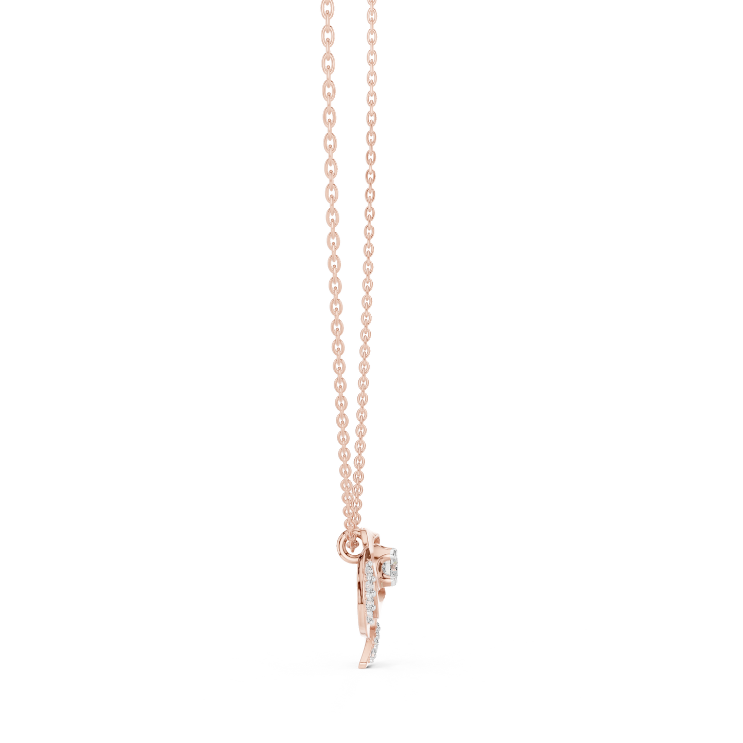 Royal Solitaire Diamond Pendant | Premium Gold Necklace | Statement Luxury Gift For Her