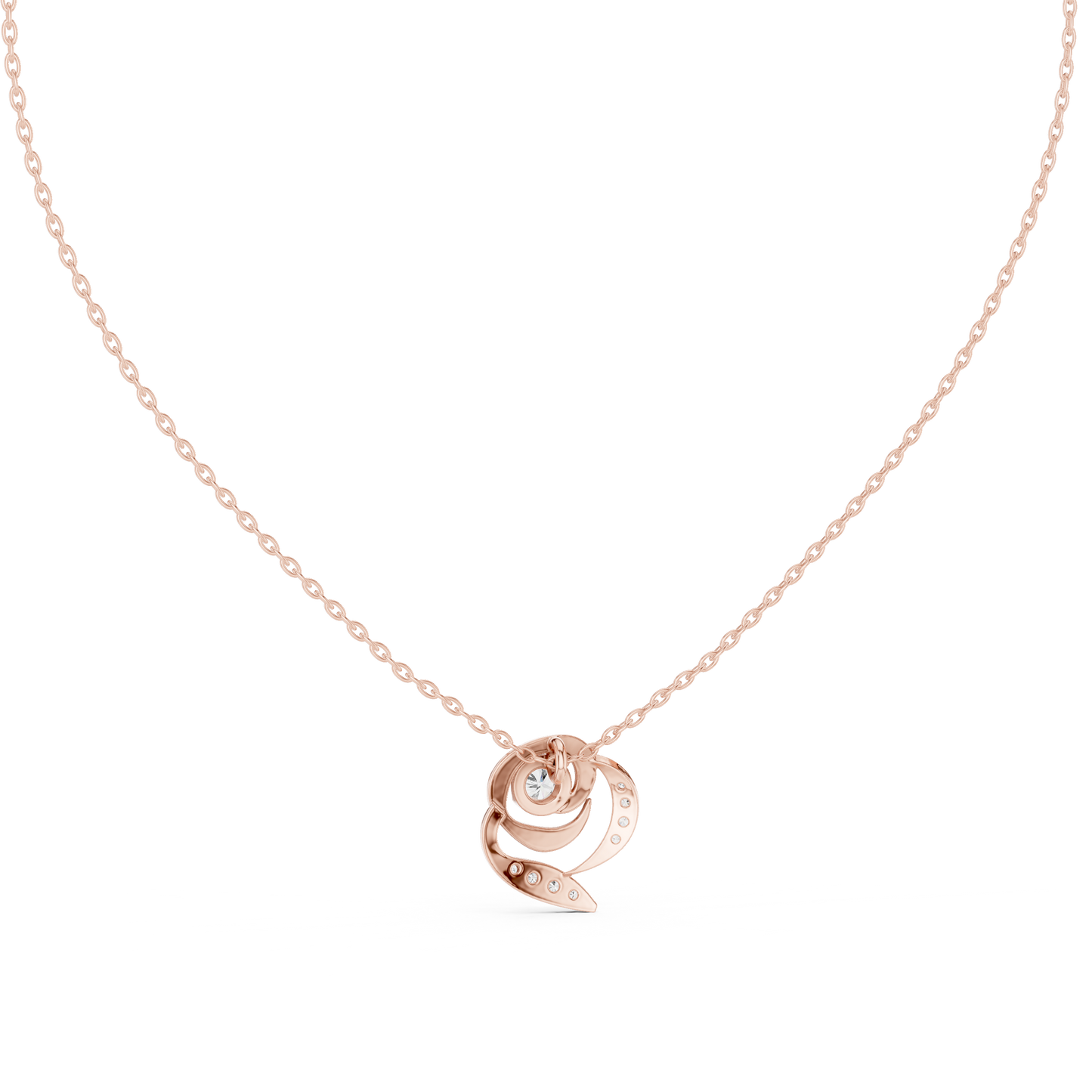 Royal Solitaire Diamond Pendant | Premium Gold Necklace | Statement Luxury Gift For Her