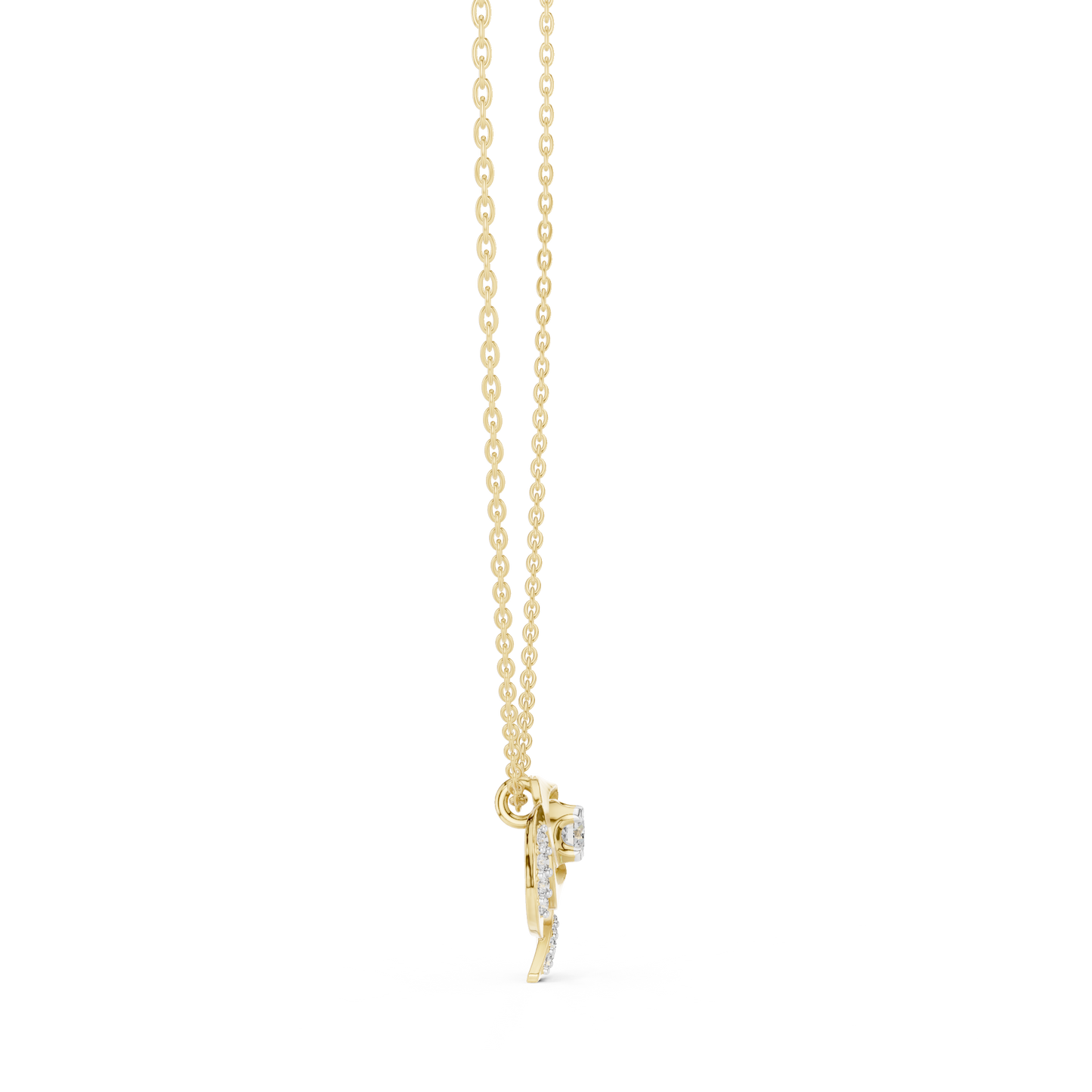 Royal Solitaire Diamond Pendant | Premium Gold Necklace | Statement Luxury Gift For Her