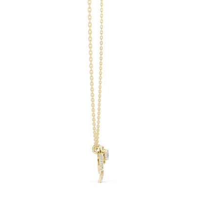 Royal Solitaire Diamond Pendant | Premium Gold Necklace | Statement Luxury Gift For Her