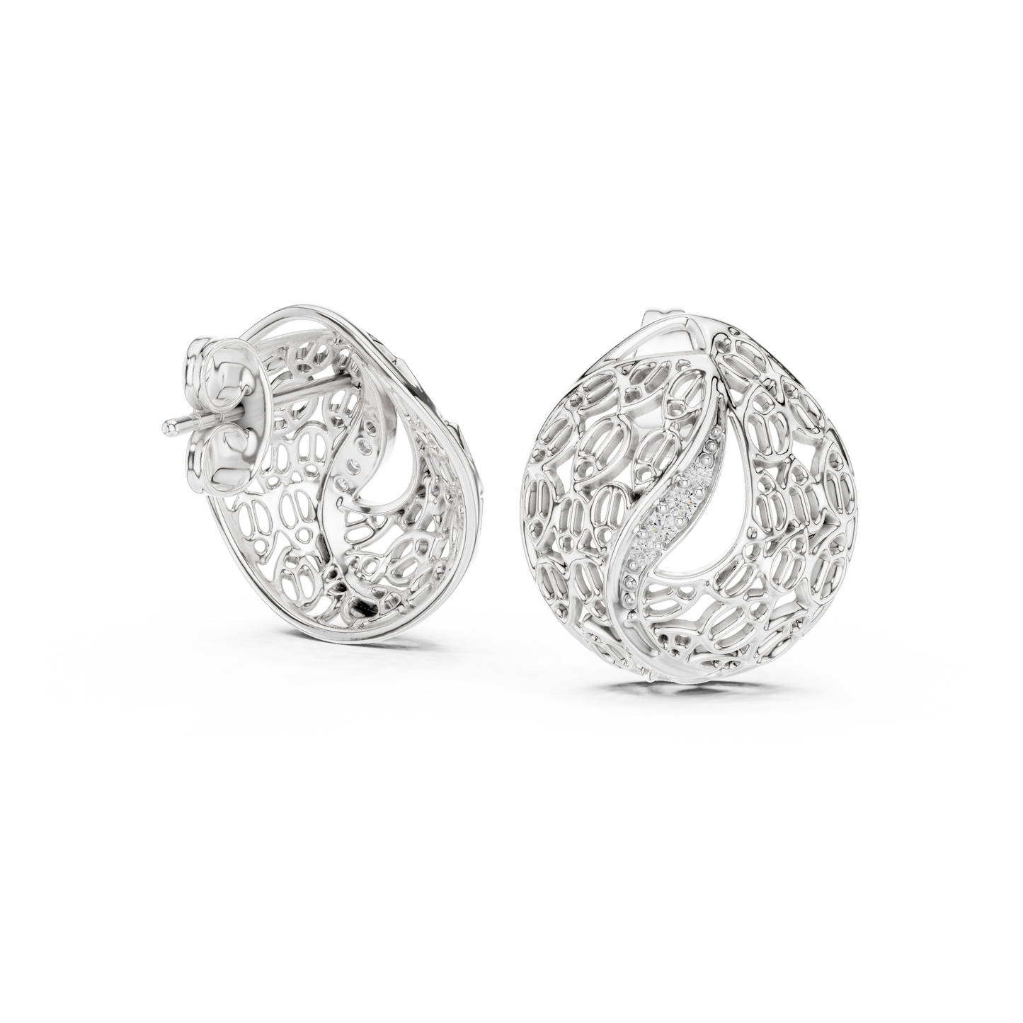 Crescentcore Petal Field – Giltwoven Prism Cradle – Diamond Lines Shape Luminant Motion