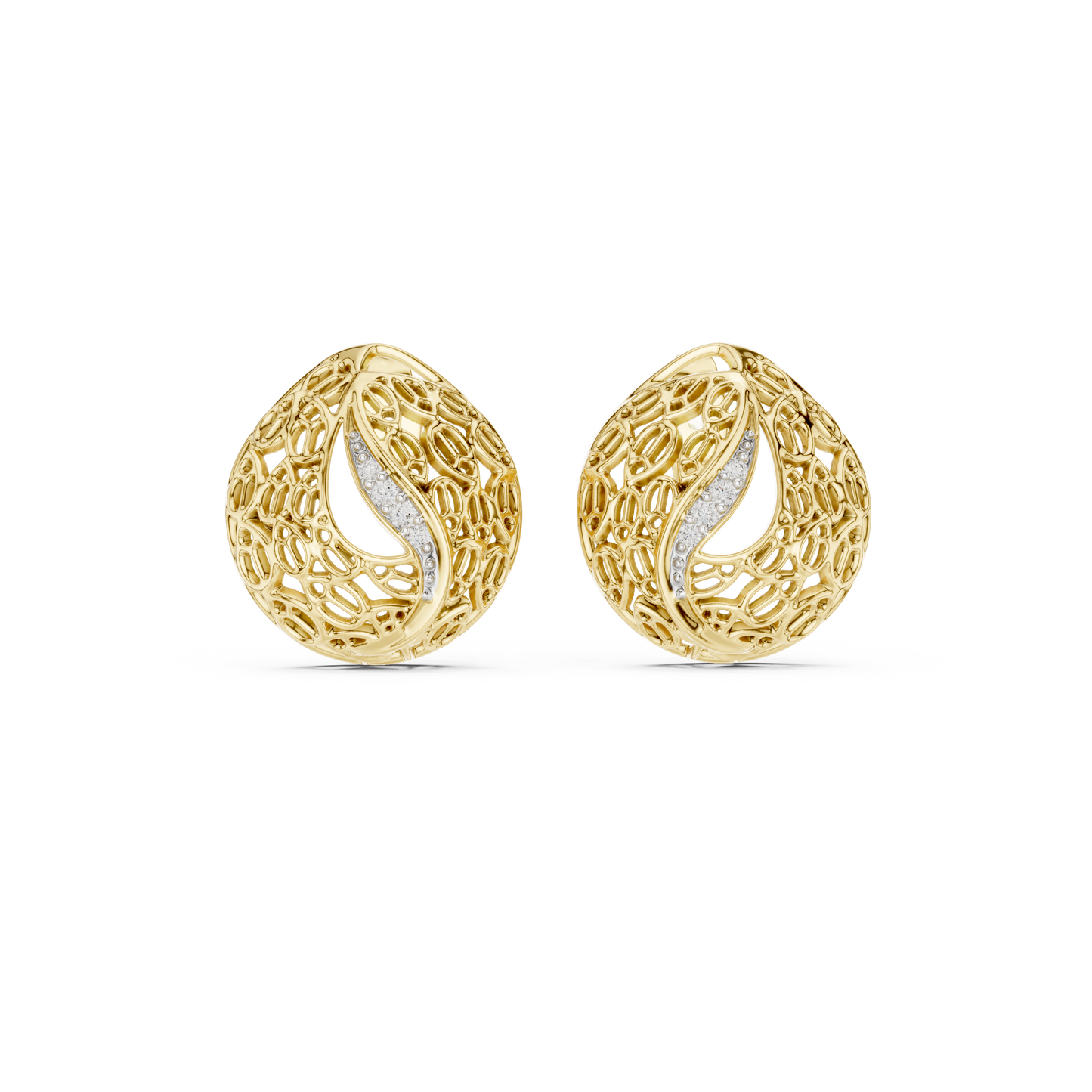 Crescentcore Petal Field – Giltwoven Prism Cradle – Diamond Lines Shape Luminant Motion