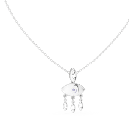 Evil Eye Charm Necklace Handcrafted Gold Protection Jewelry Elegant Nazar Gift For Her