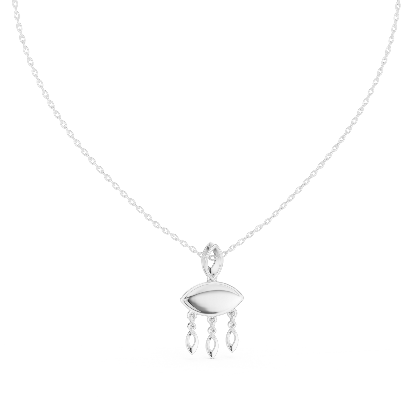 Evil Eye Charm Necklace Handcrafted Gold Protection Jewelry Elegant Nazar Gift For Her