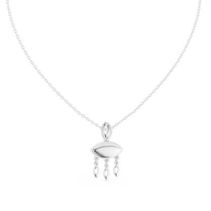 Evil Eye Charm Necklace Handcrafted Gold Protection Jewelry Elegant Nazar Gift For Her