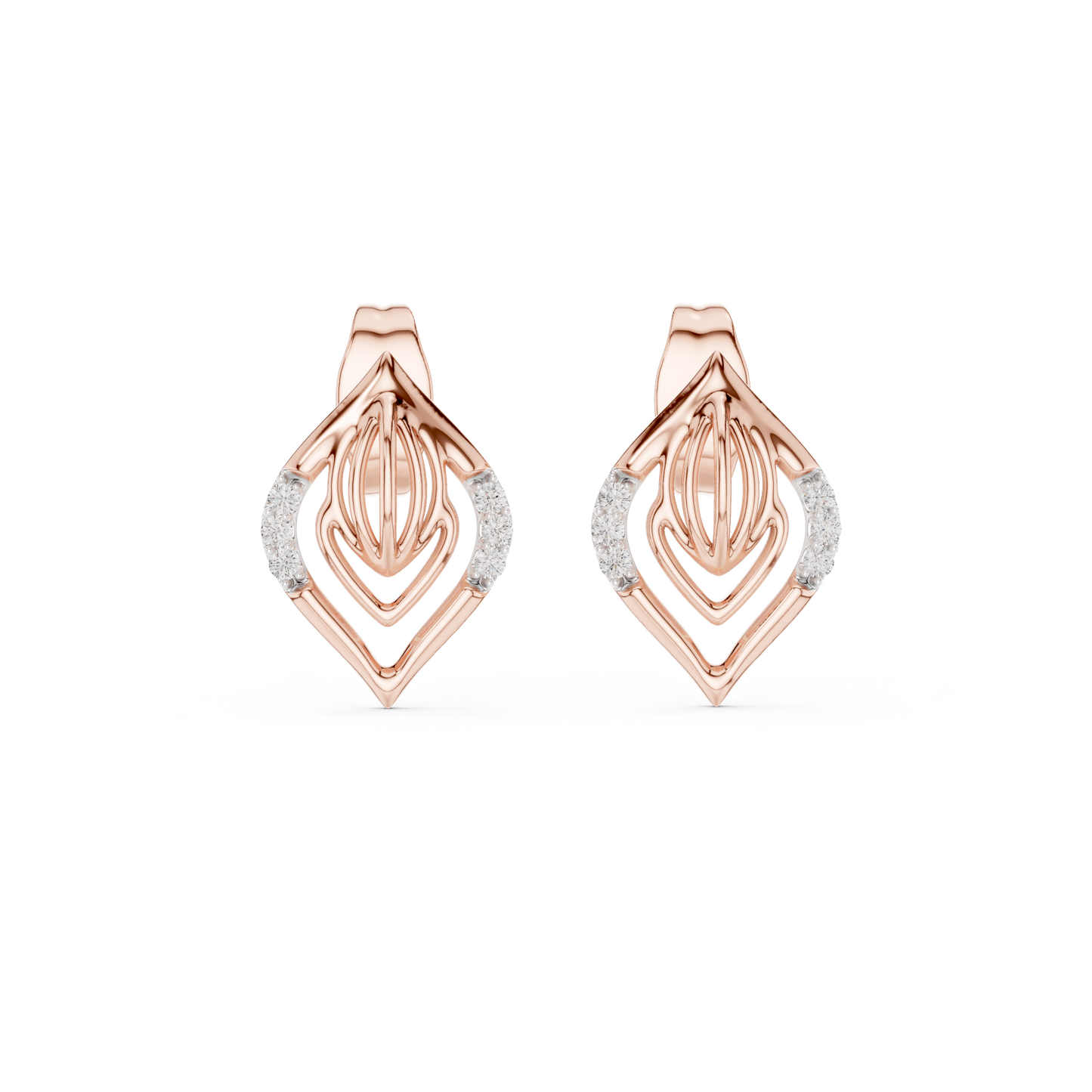Gleam Matrix Pulse - Crowned Radiance Rising Evermore - Eternal Love Stud Earrings – Timeless Gift Style