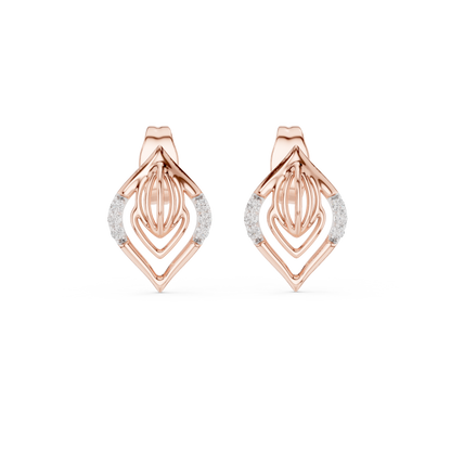 Gleam Matrix Pulse - Crowned Radiance Rising Evermore - Eternal Love Stud Earrings – Timeless Gift Style