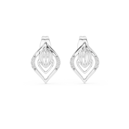 Gleam Matrix Pulse - Crowned Radiance Rising Evermore - Eternal Love Stud Earrings – Timeless Gift Style