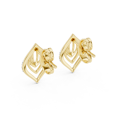 Gleam Matrix Pulse - Crowned Radiance Rising Evermore - Eternal Love Stud Earrings – Timeless Gift Style