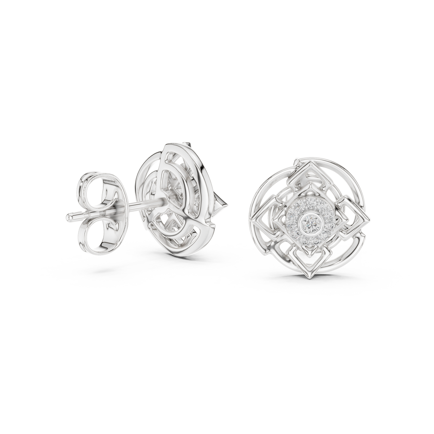 Lunaaris Gridflare Diamond Sparks - Vortéllion HaloLattice Shimmerset - Gift For Her