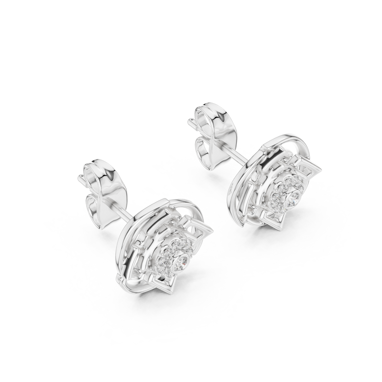 Lunaaris Gridflare Diamond Sparks - Vortéllion HaloLattice Shimmerset - Gift For Her