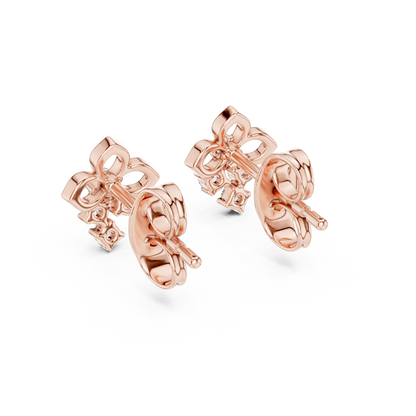 Prime Estate Diamond Floral Studs | High-Value Jewelry | Estate-Inspired Diamond Floral Studs | Heirloom Craftsmanship