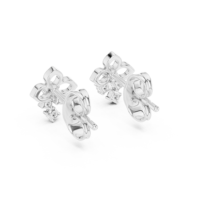 Prime Estate Diamond Floral Studs | High-Value Jewelry | Estate-Inspired Diamond Floral Studs | Heirloom Craftsmanship