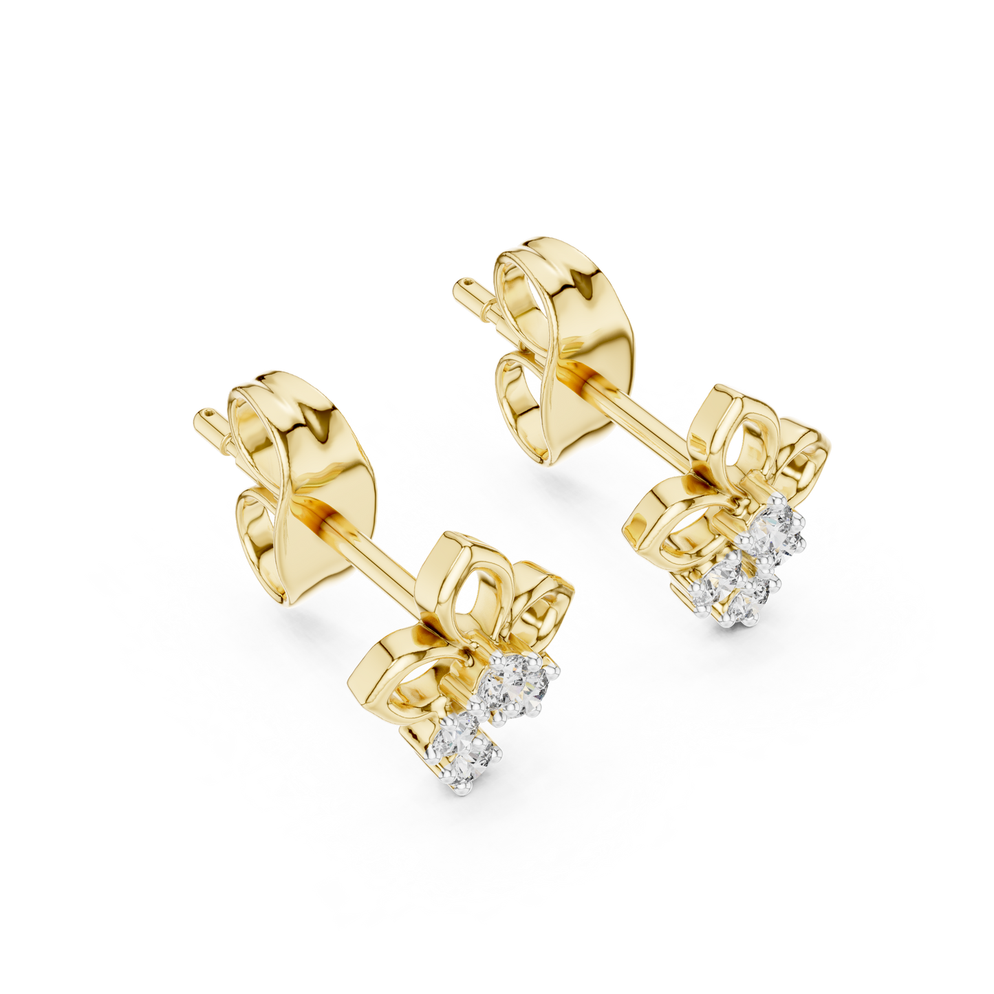 Prime Estate Diamond Floral Studs | High-Value Jewelry | Estate-Inspired Diamond Floral Studs | Heirloom Craftsmanship