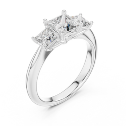 14K Solid Gold Lab Diamond Ring held on hand model demonstrating scale proportional coverage and stunning finger presence ideal for wedding engagement or luxury anniversary gift.

