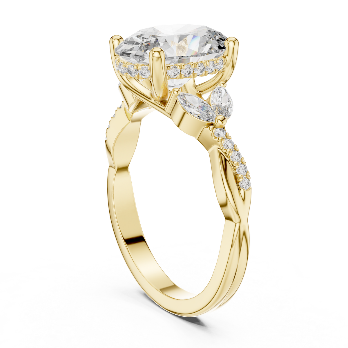 14K and 18K Gold Diamond Ring Comparison

