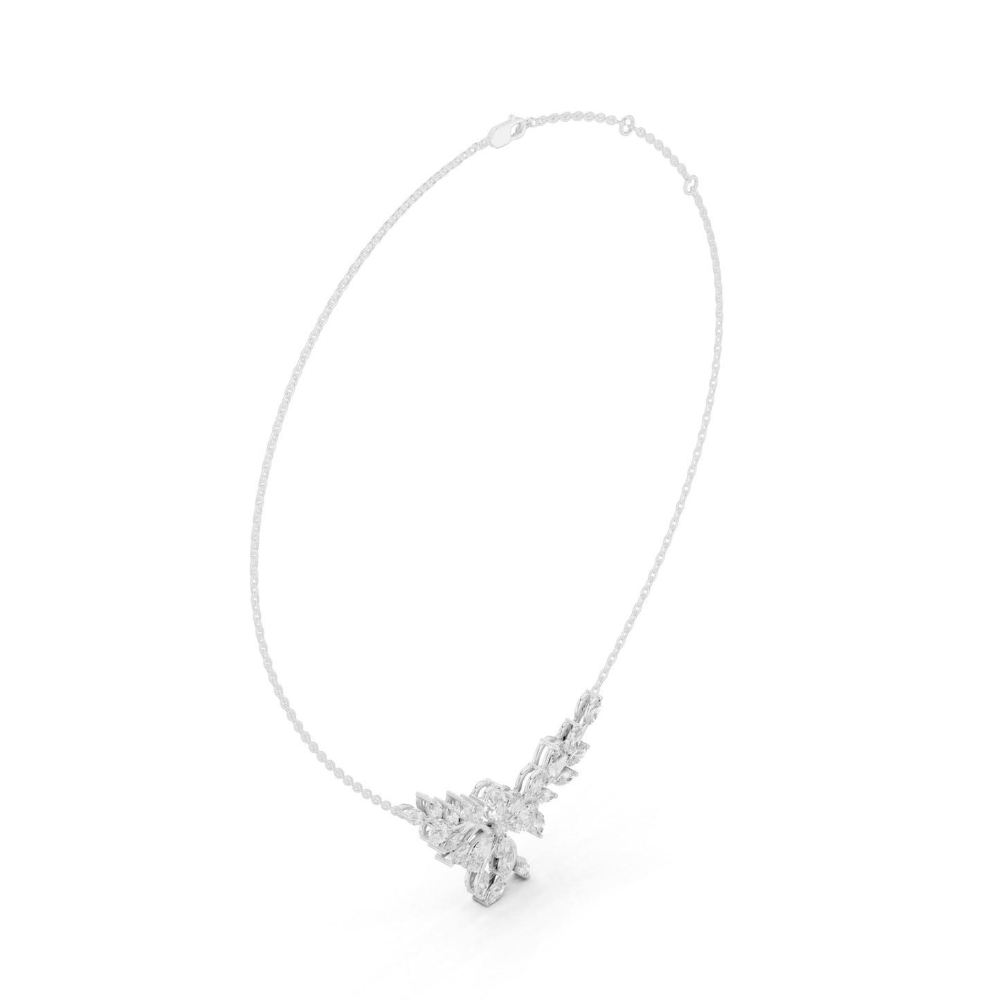 Elegant Marquise Diamond Mangal sutra | Leaf Inspired Design | Premium Wedding Jewelry Piece