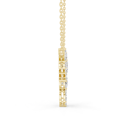 Elegant Marquise Diamond Mangal sutra | Leaf Inspired Design | Premium Wedding Jewelry Piece