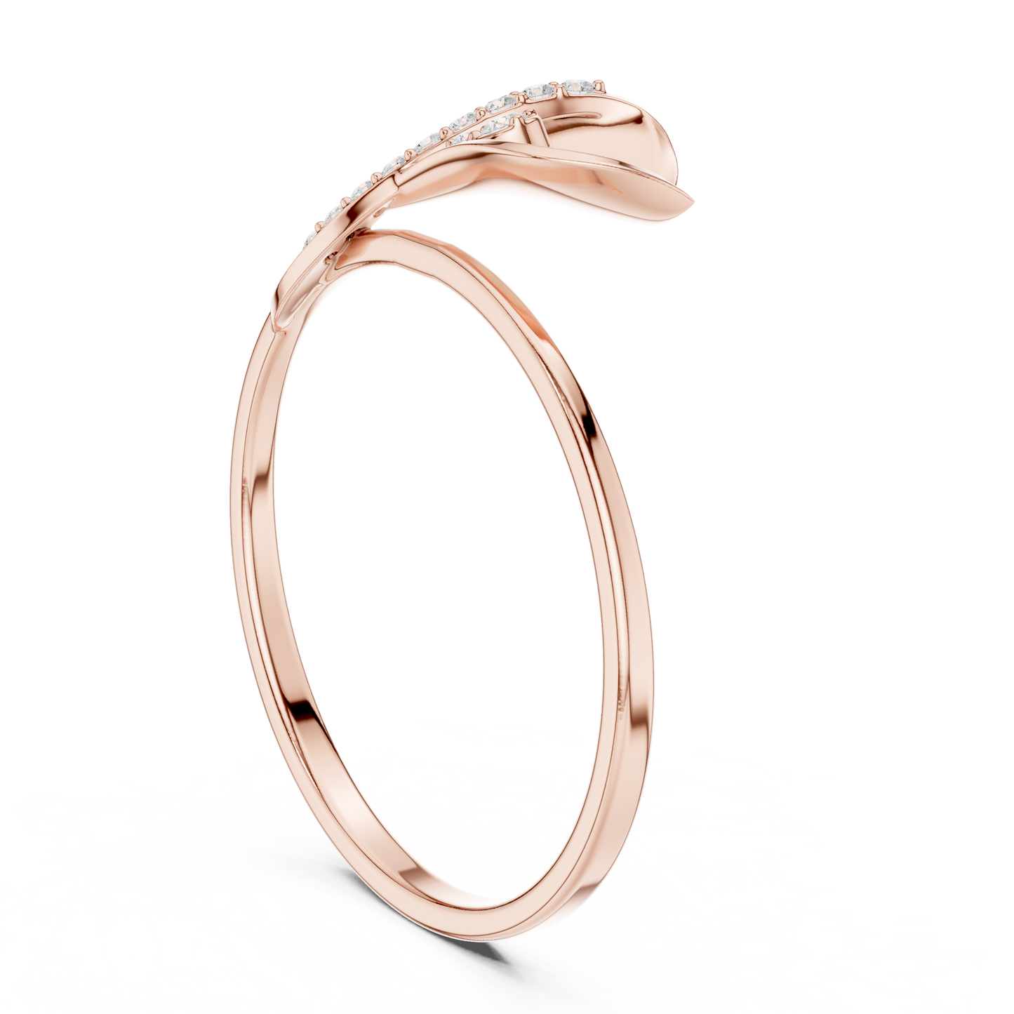 Pure Heart Diamond Band | Minimalist Fine Gold Elegance | Timeless Promise Engagement Ring For Her