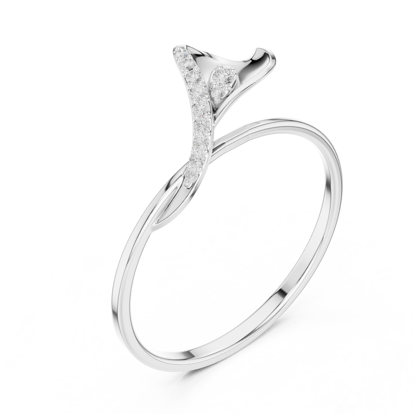 Pure Heart Diamond Band | Minimalist Fine Gold Elegance | Timeless Promise Engagement Ring For Her