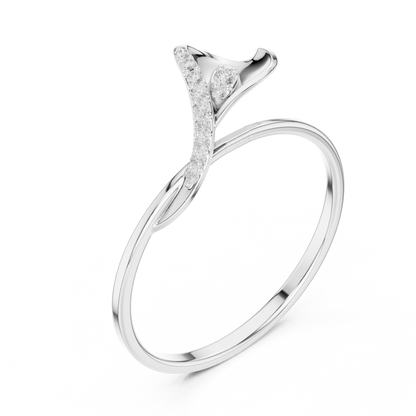 Pure Heart Diamond Band | Minimalist Fine Gold Elegance | Timeless Promise Engagement Ring For Her