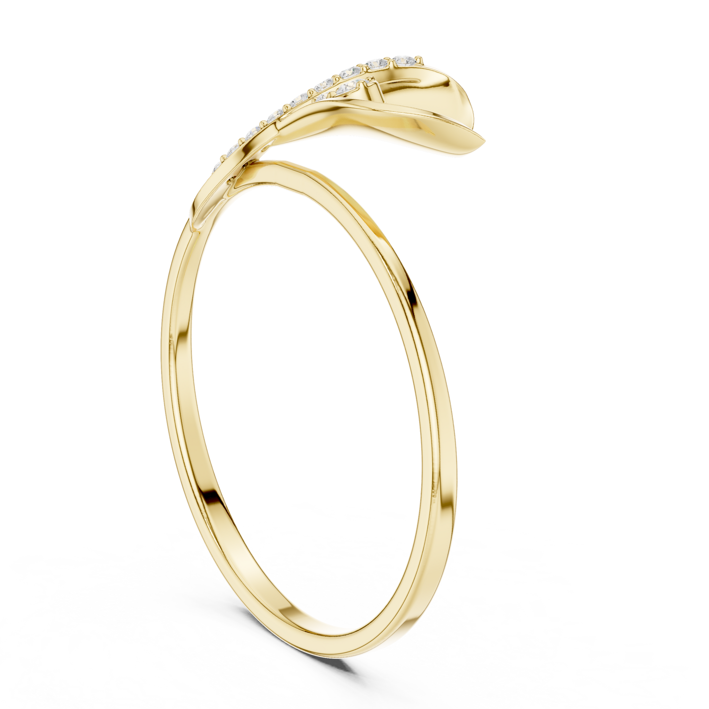 Pure Heart Diamond Band | Minimalist Fine Gold Elegance | Timeless Promise Engagement Ring For Her