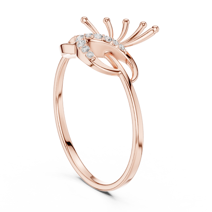 Evil Eye Diamond Ring | Luxury Silver Gold Plated Statement Jewelry | Protective Designer Engagement Fashion Ring