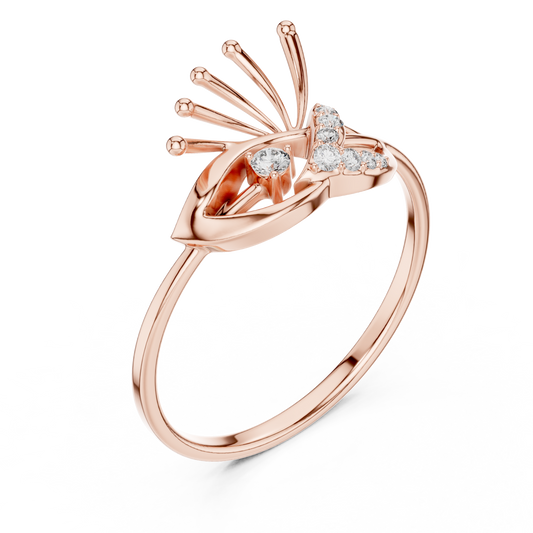 Evil Eye Diamond Ring | Luxury Silver Gold Plated Statement Jewelry | Protective Designer Engagement Fashion Ring