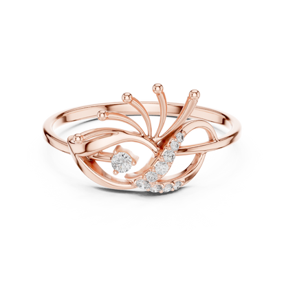 Evil Eye Diamond Ring | Luxury Silver Gold Plated Statement Jewelry | Protective Designer Engagement Fashion Ring