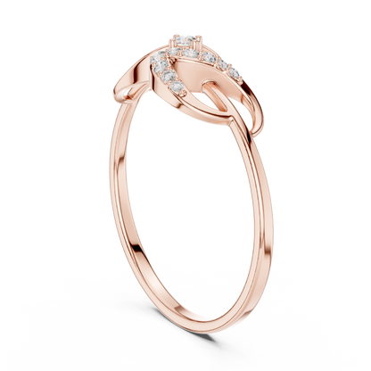 Premium infinity diamond ring crafted in Silver for eternal beauty love and commitment