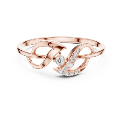 Premium infinity diamond ring crafted in Silver for eternal beauty love and commitment