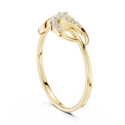 Premium infinity diamond ring crafted in Silver for eternal beauty love and commitment