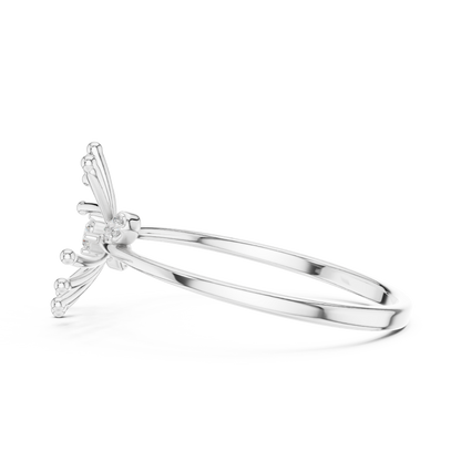 Ignite Flare Diamond Ring • Kinetic Starburst Gold Band • Modern Sculpted Jewelry