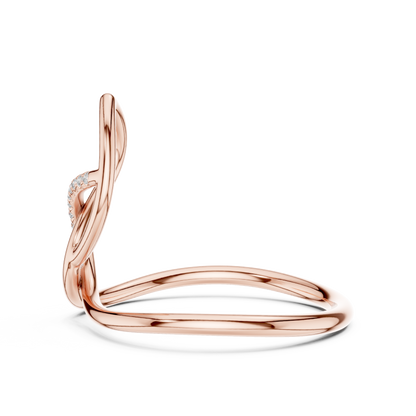 Sleek infinity inspired ring | crafted in premium gold | symbol of endless love stories