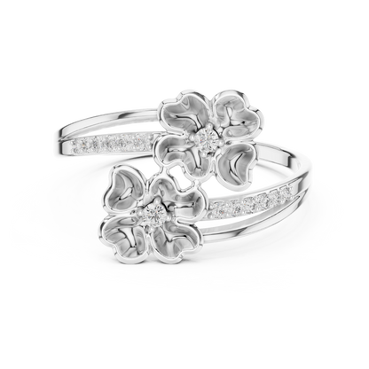 Imperial Petals of Radiant Eternity - Aurum Bloom: A Diamond Sonata - Floral Alchemy in Precious Light