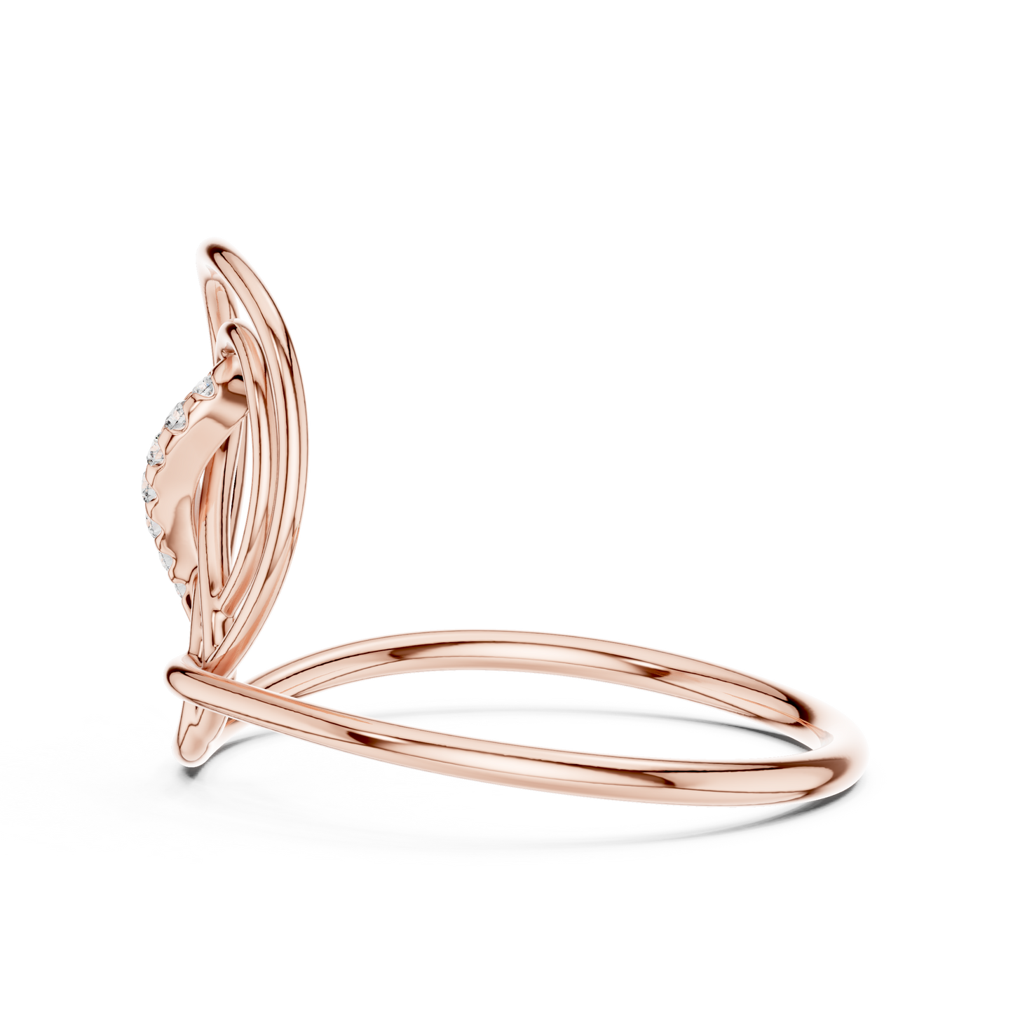 Luminara Infinity Gold Ring - Virelle Diamond Eternity Knot - Aurique Diamond Legacy Ring - Obsidian Grace Diamond Knot