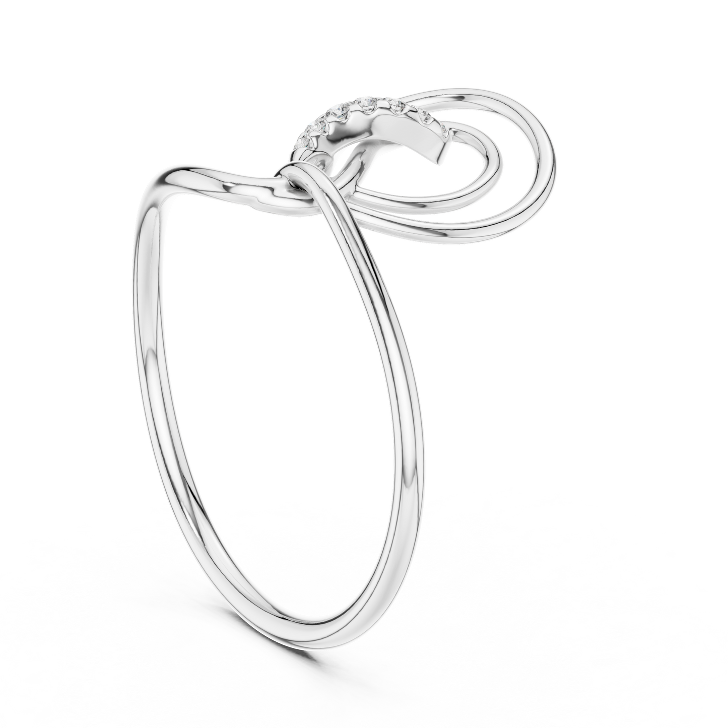 Luminara Infinity Gold Ring - Virelle Diamond Eternity Knot - Aurique Diamond Legacy Ring - Obsidian Grace Diamond Knot