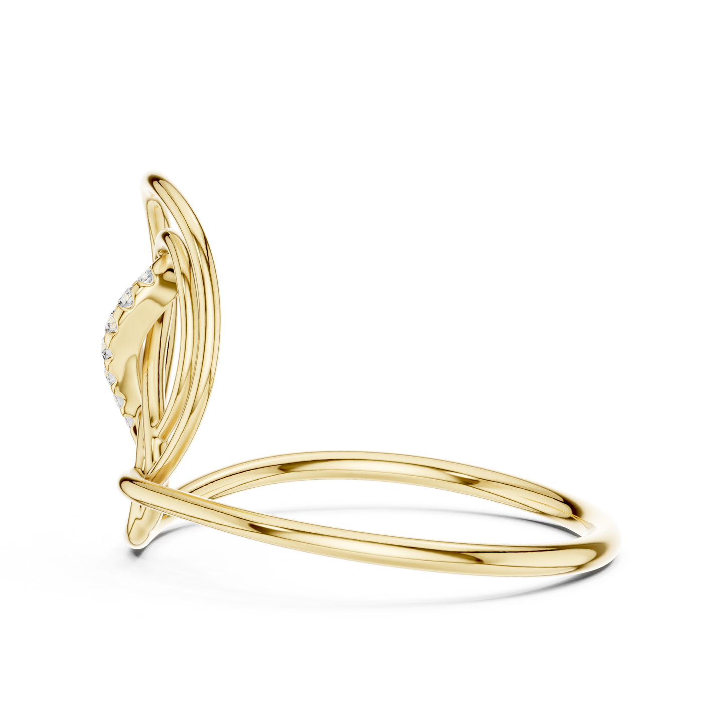 Luminara Infinity Gold Ring - Virelle Diamond Eternity Knot - Aurique Diamond Legacy Ring - Obsidian Grace Diamond Knot