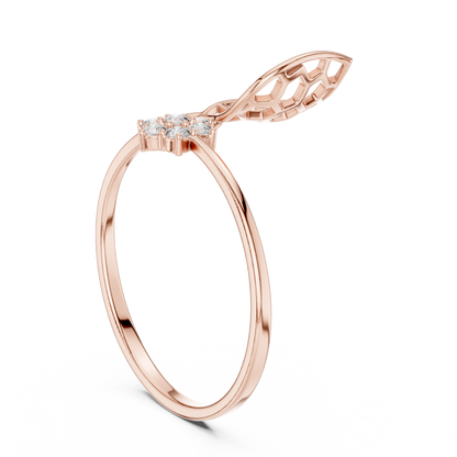 Honeycomb Inspired Diamond Ring | Luxury Openwork Gold Design | Elegant Floral Cluster Statement Jewelry