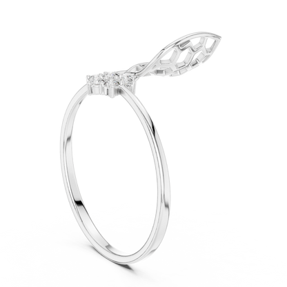 Honeycomb Inspired Diamond Ring | Luxury Openwork Gold Design | Elegant Floral Cluster Statement Jewelry