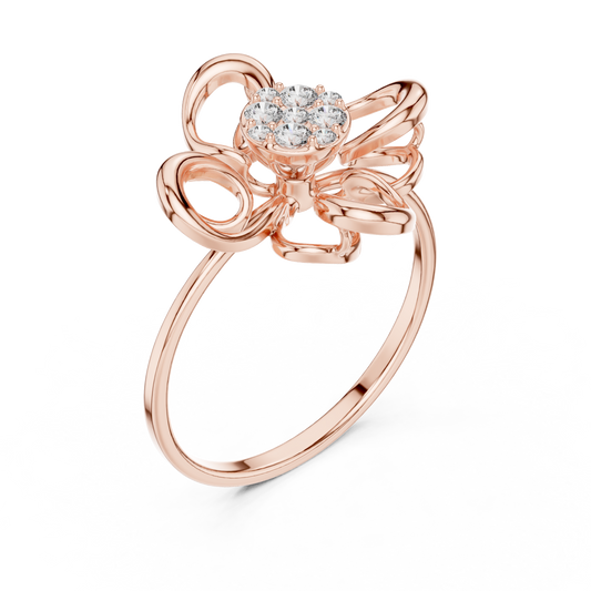 Supreme Bloom Diamond Ring | Premium Gold Couture Craft | Unmatched Sparkle For Elite Style